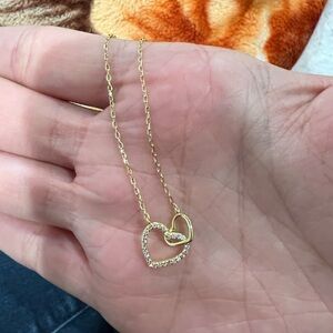 Elegant Gold Heart Necklace